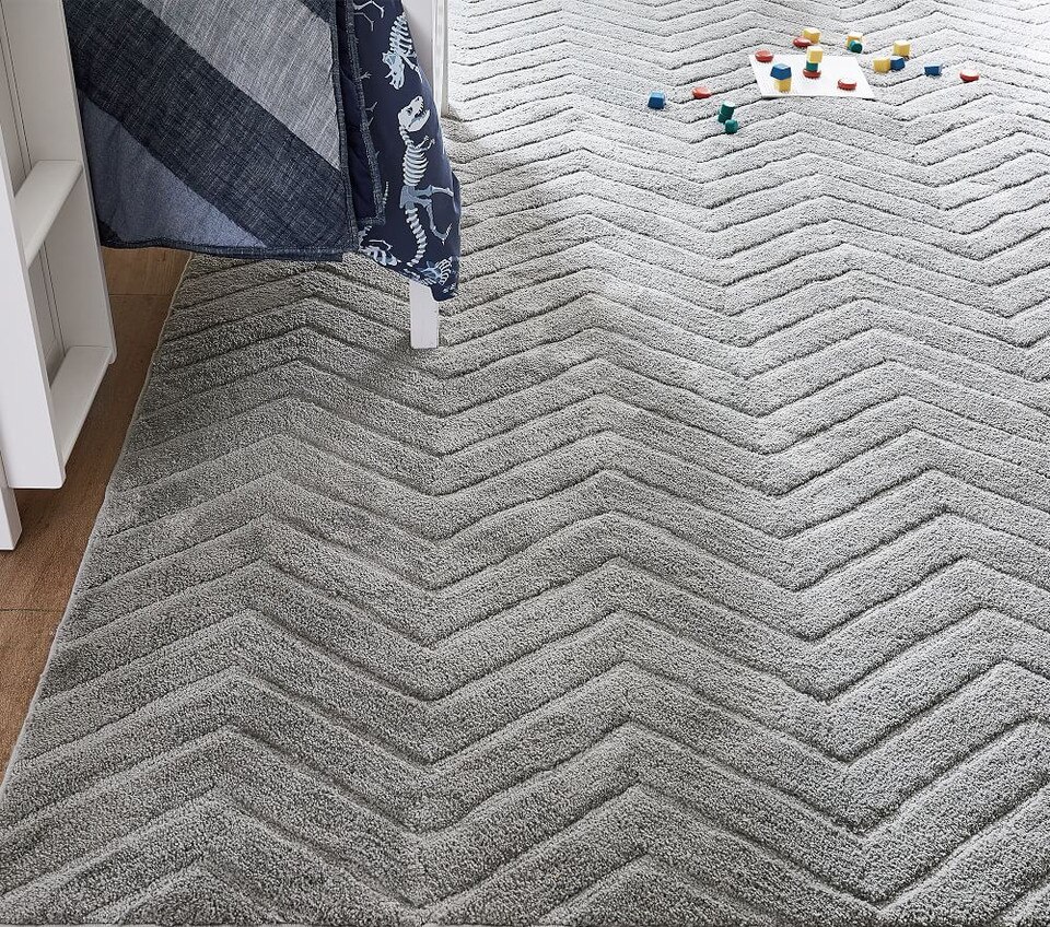 Stain Resistant Plush Chevron Rug Pottery Barn Kids Australia